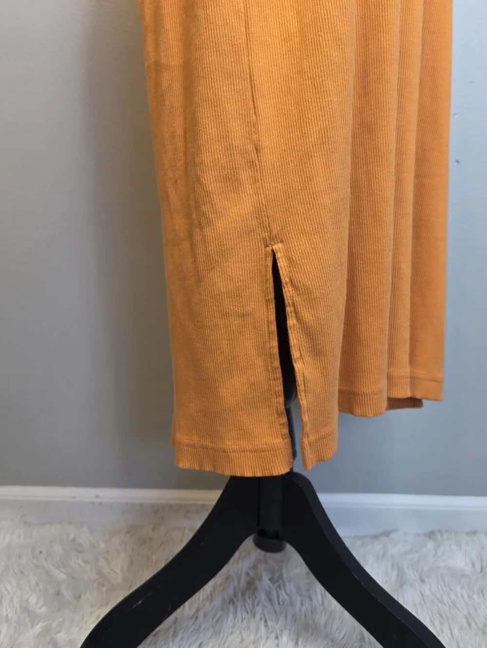 Pact Sleeveless Orange Midi Dress Organic Cotton Sz L - Picture 5 of 5